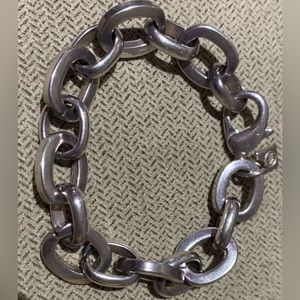 Silver Chunky Link Bracelet
